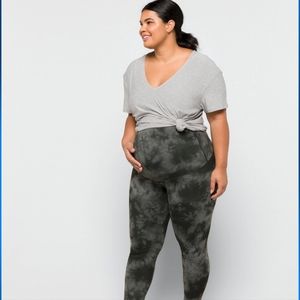 Monica Maternity Ripple Tie Dye Ankle Legging